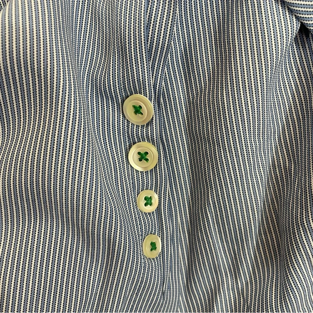 Tommy Hilfiger Blue Stripe Button Down Shirt - Picture 5 of 8